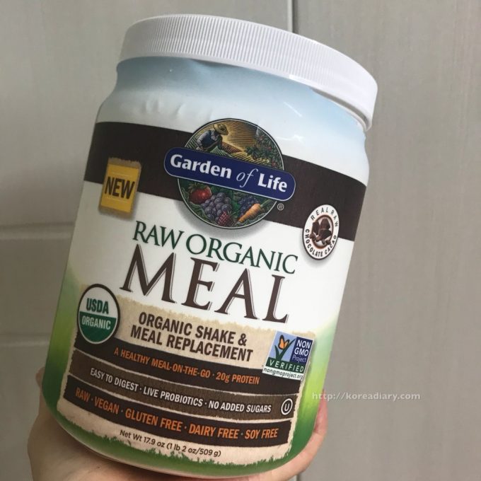 ローでオーガニックな代替食品♪Garden of Lifeのローミール。