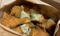 浪漫チキンで生にんにくのフライドチキン♪